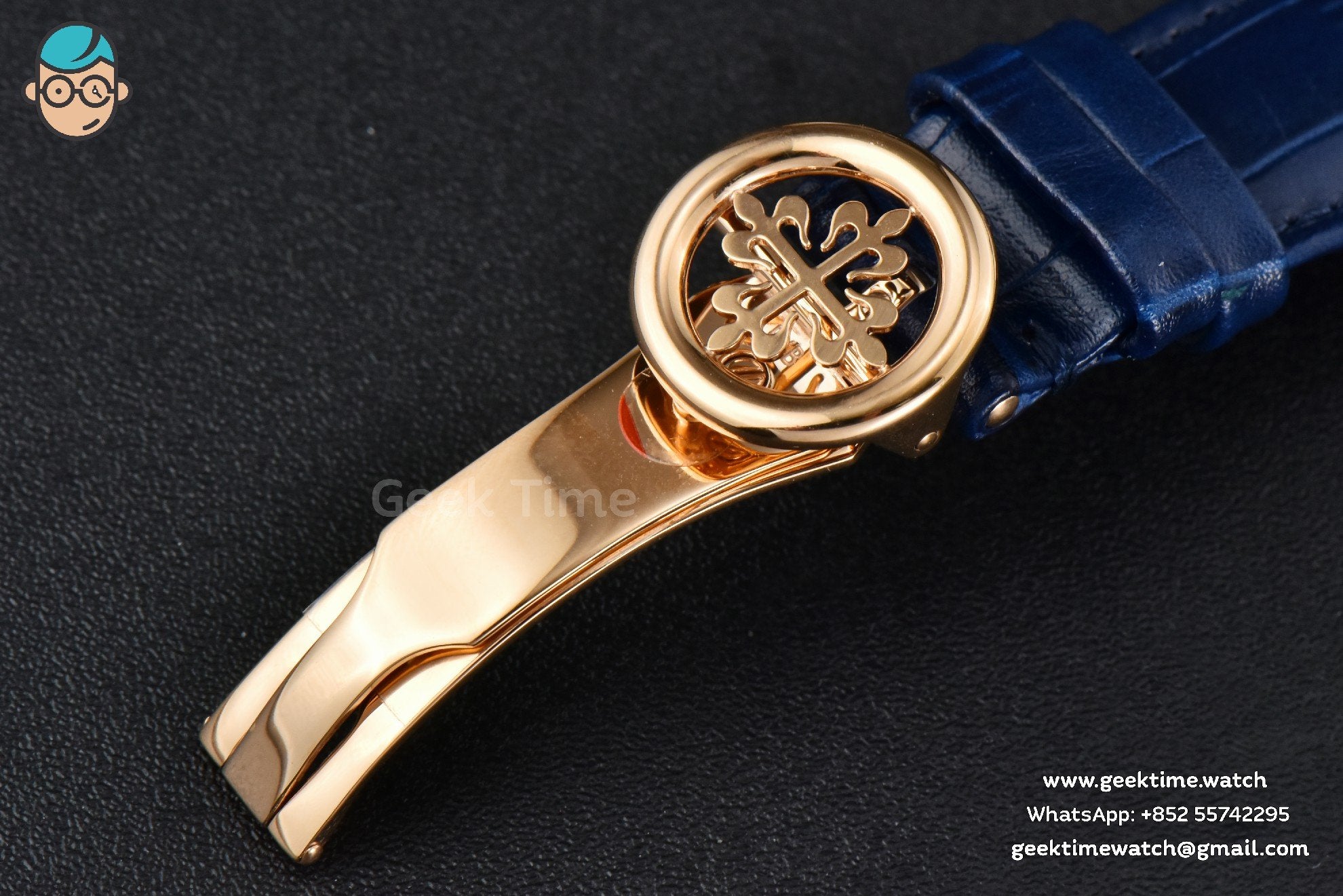 Annual Calendar 5396 Moonphase 38.5mm ZF RG blaues Zifferblatt mit Stabindizes blaues Lederarmband MY9015 - Image 25