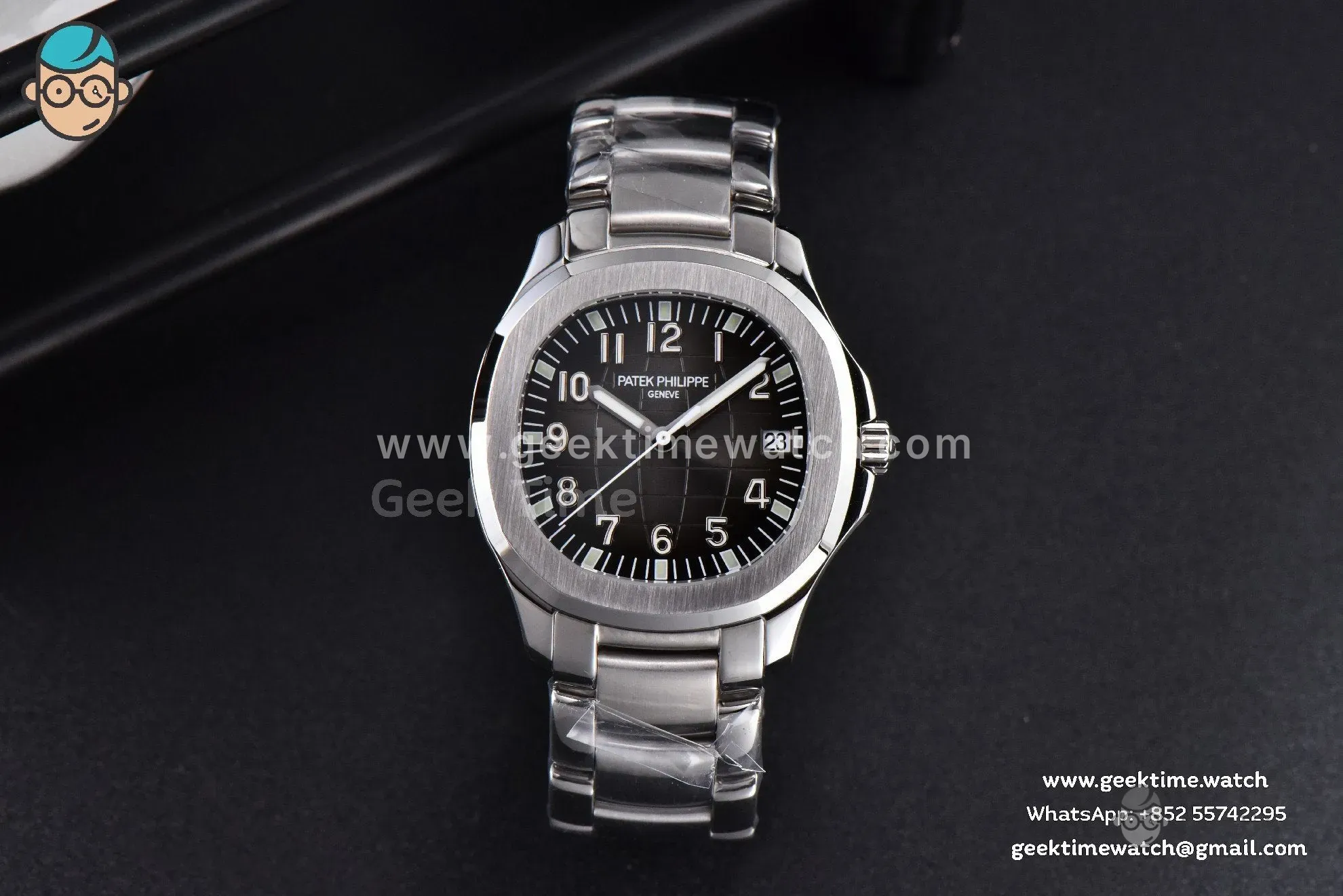 Aquanaut 5167 40mm 3KF quadrante nero bracciale SS A330 V3