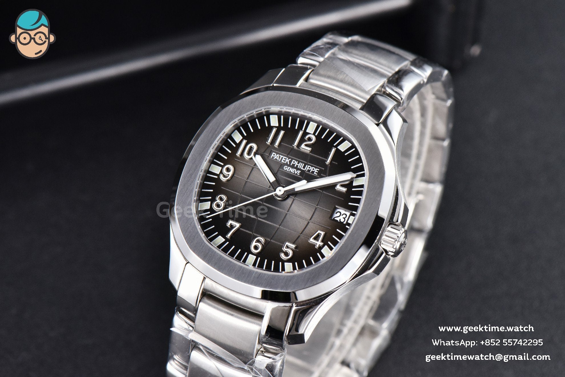 Aquanaut 5167 40mm 3KF quadrante nero bracciale SS A330 V3 - Image 2