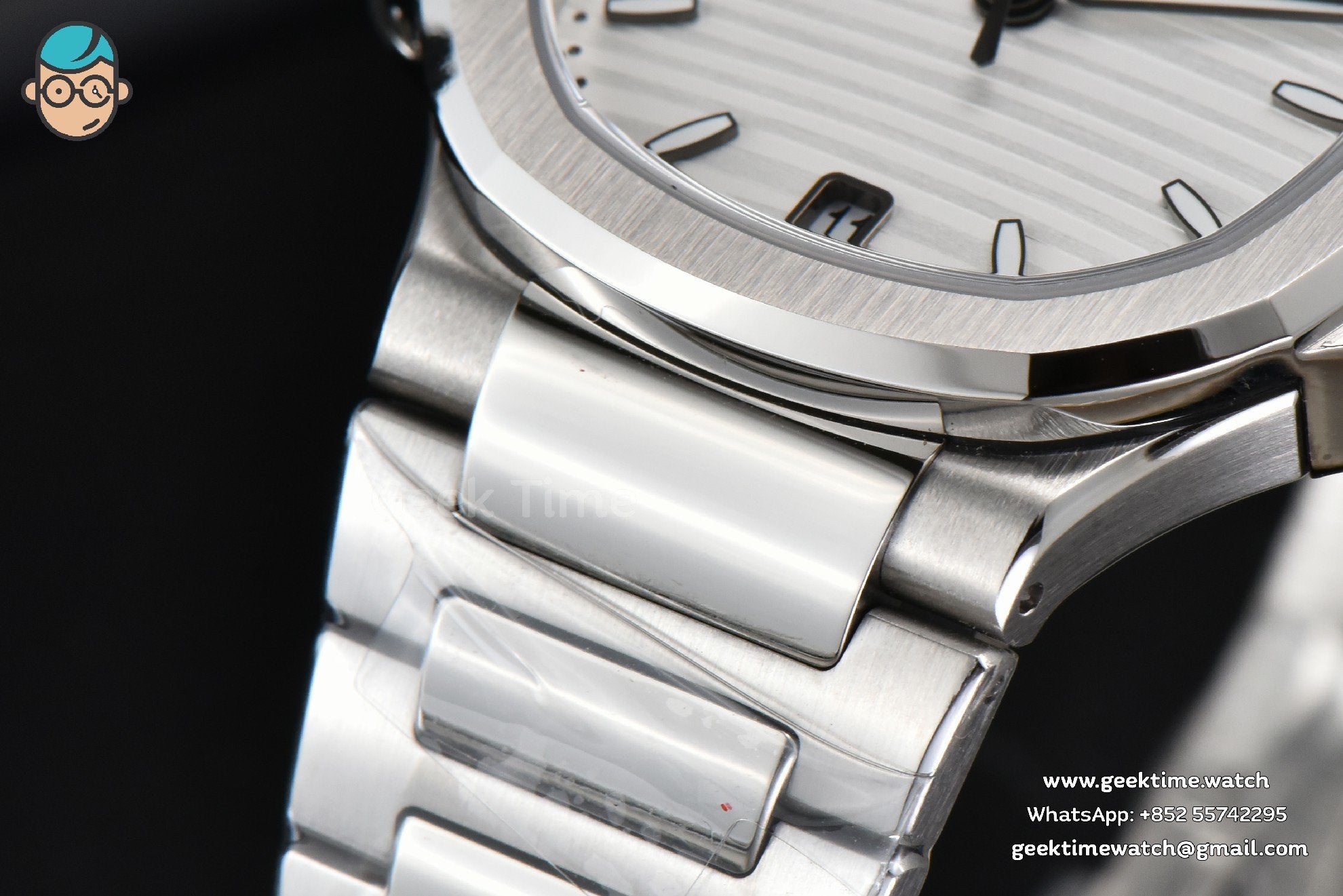Nautilus 7118 Ladies 3KF 35mm White Dial SS Bracelet A324 - Image 9