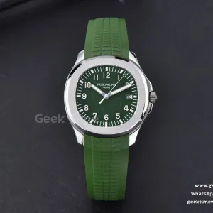 Aquanaut 5168 42mm ZF quadrante verde cinturino in caucciù verde A324