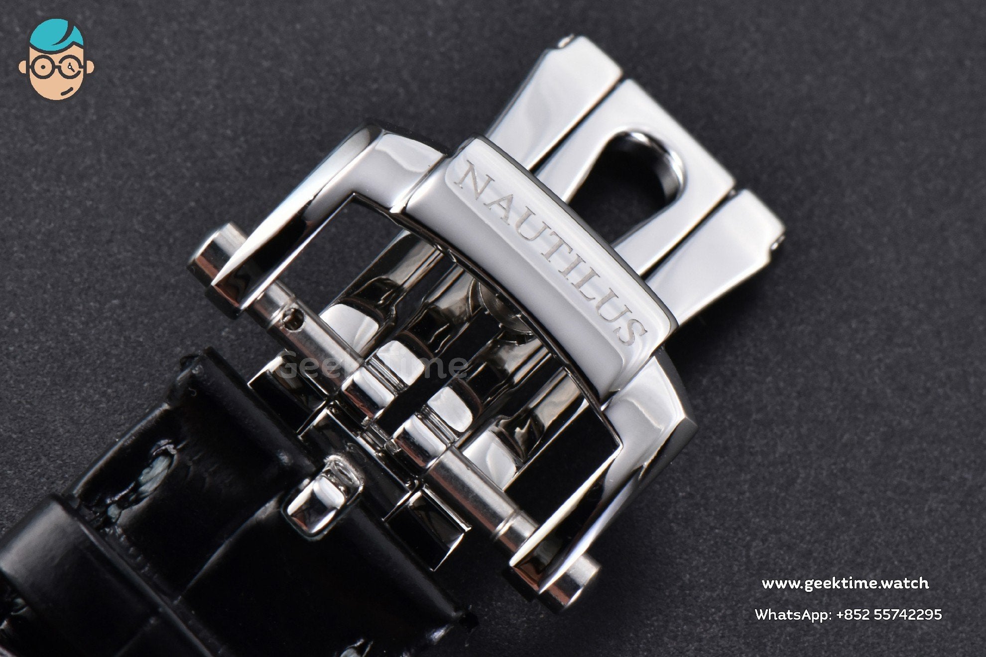 Nautilus 5712 41mm PPF SS Gray Dial Black Leather Strap A240 Super Clone V2 - Image 23