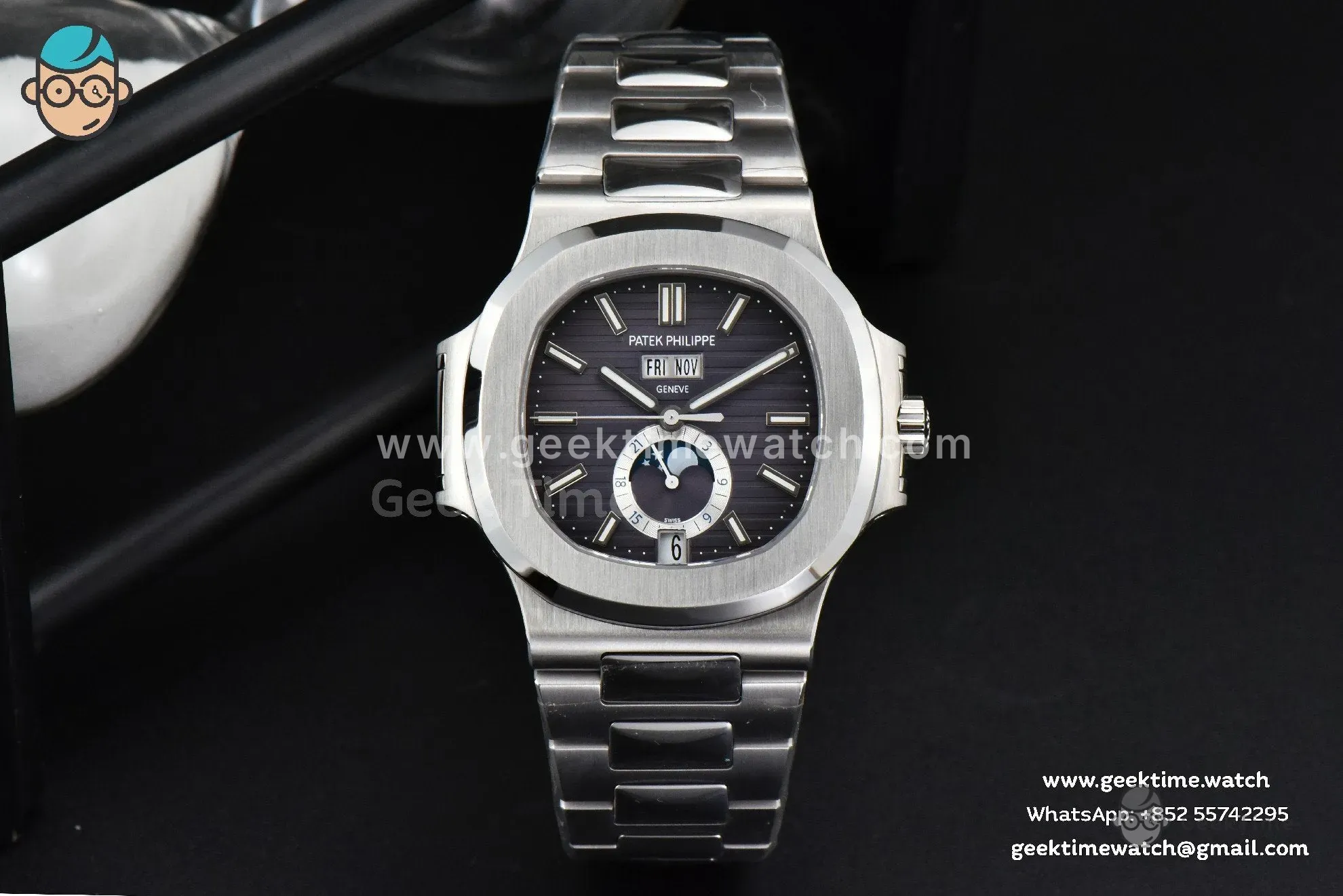 Nautilus 5726 PPF Full Function Gray Dial SS Bracelet A324