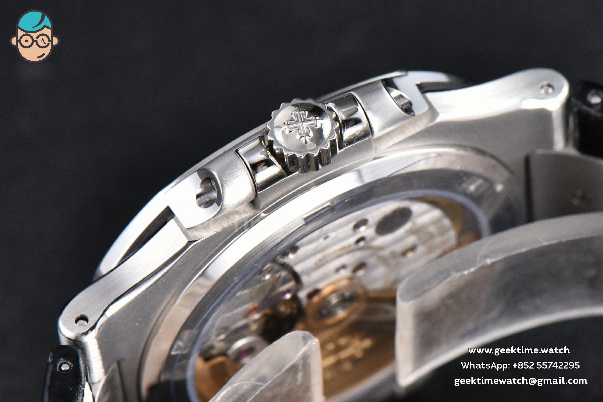 Nautilus 5711 40mm 3KF Gray Dial Black Leather Strap A324 V3 - Image 14