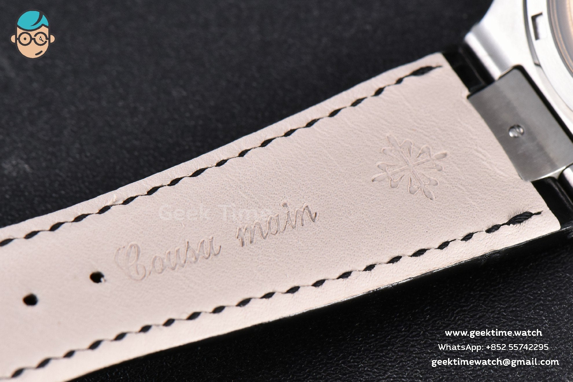 Nautilus 5711 40mm 3KF Gray Dial Black Leather Strap A324 V3 - Image 18