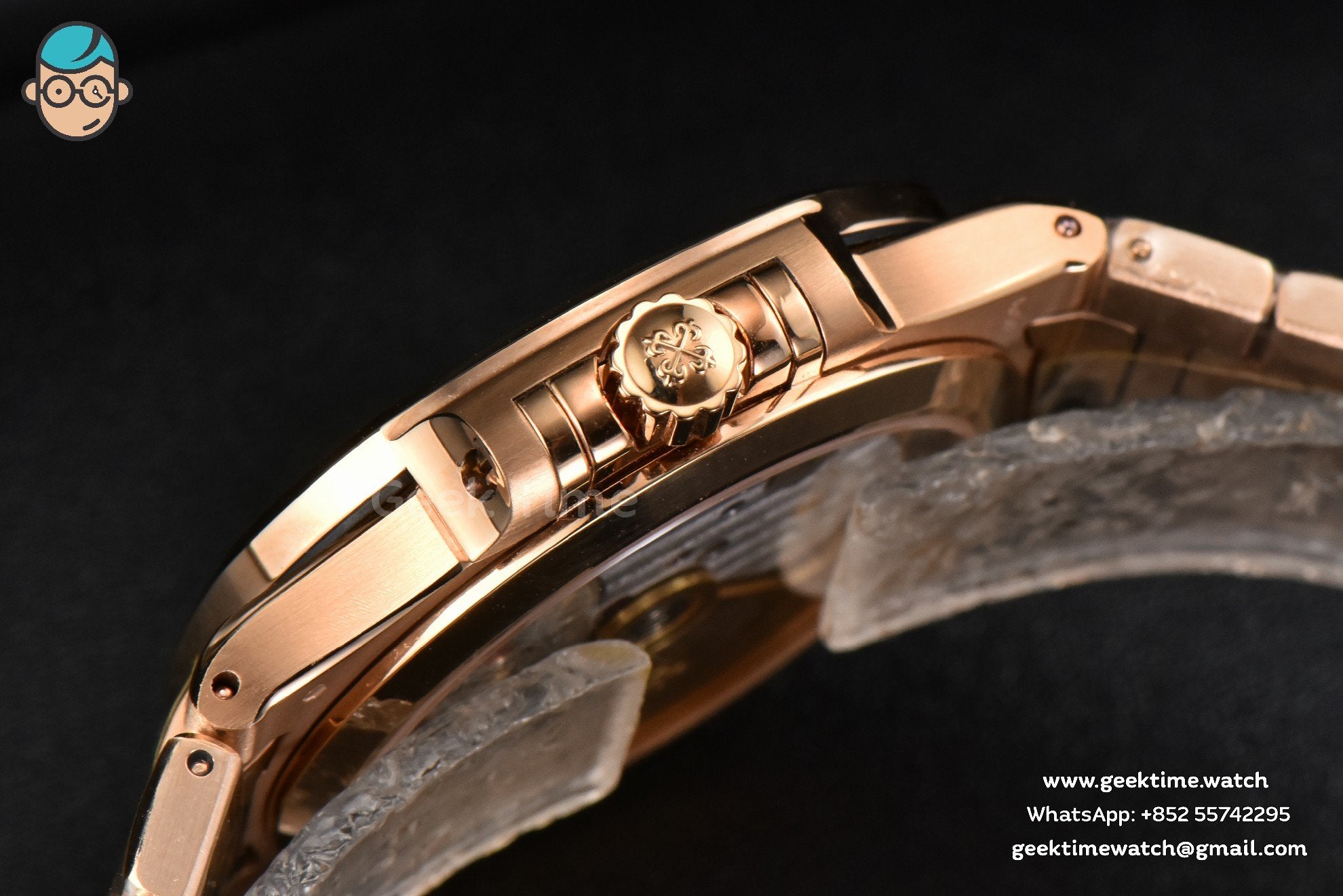 Nautilus 7118 Ladies 3KF 35mm RG Diamond White Dial RG Bracelet 324CS - Image 11