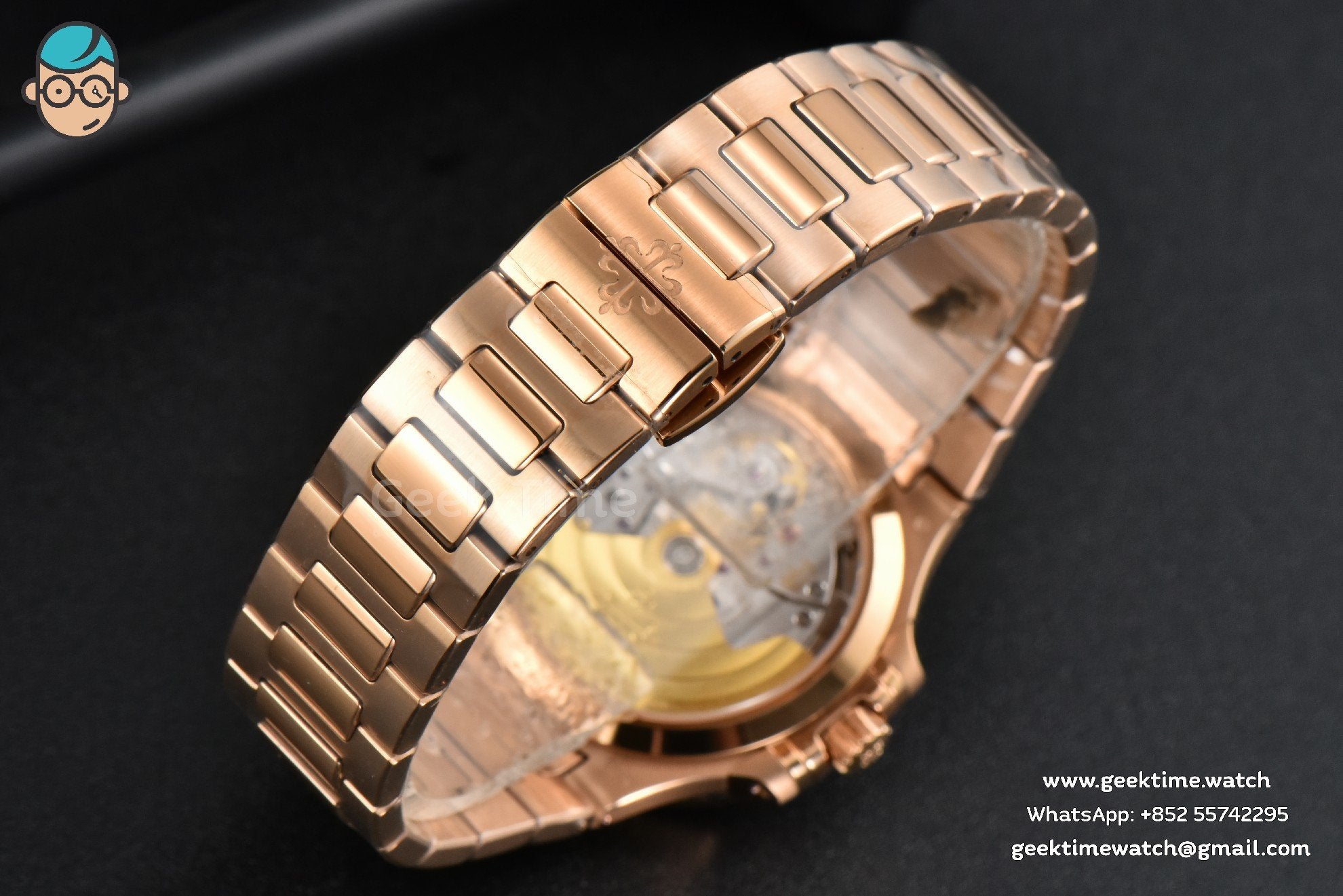 Nautilus 7118 Ladies 3KF 35mm RG Diamond White Dial RG Bracelet 324CS - Image 30