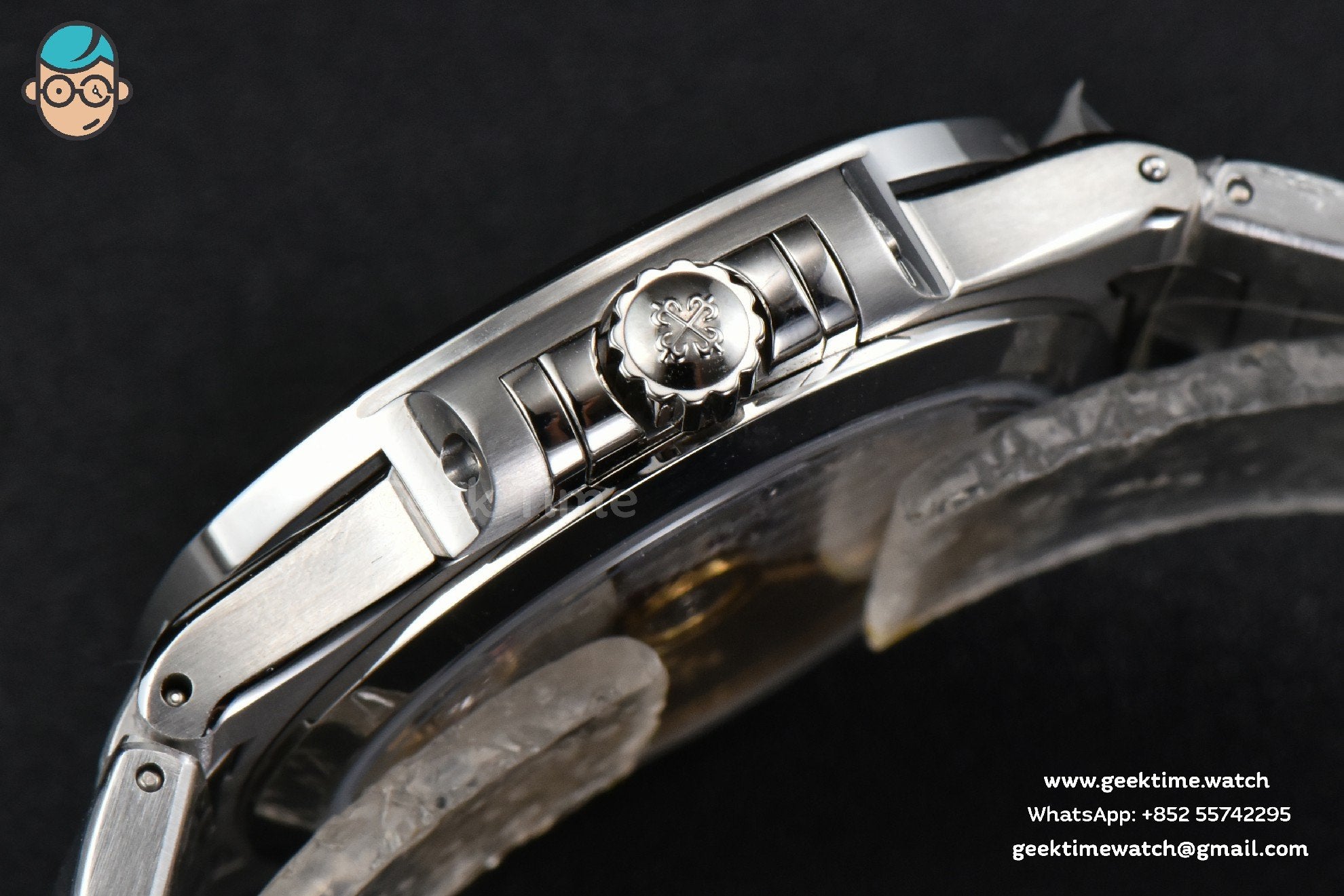 Nautilus 7118 Ladies 3KF 35mm Diamond Gray Dial SS Bracelet 324CS - Image 11