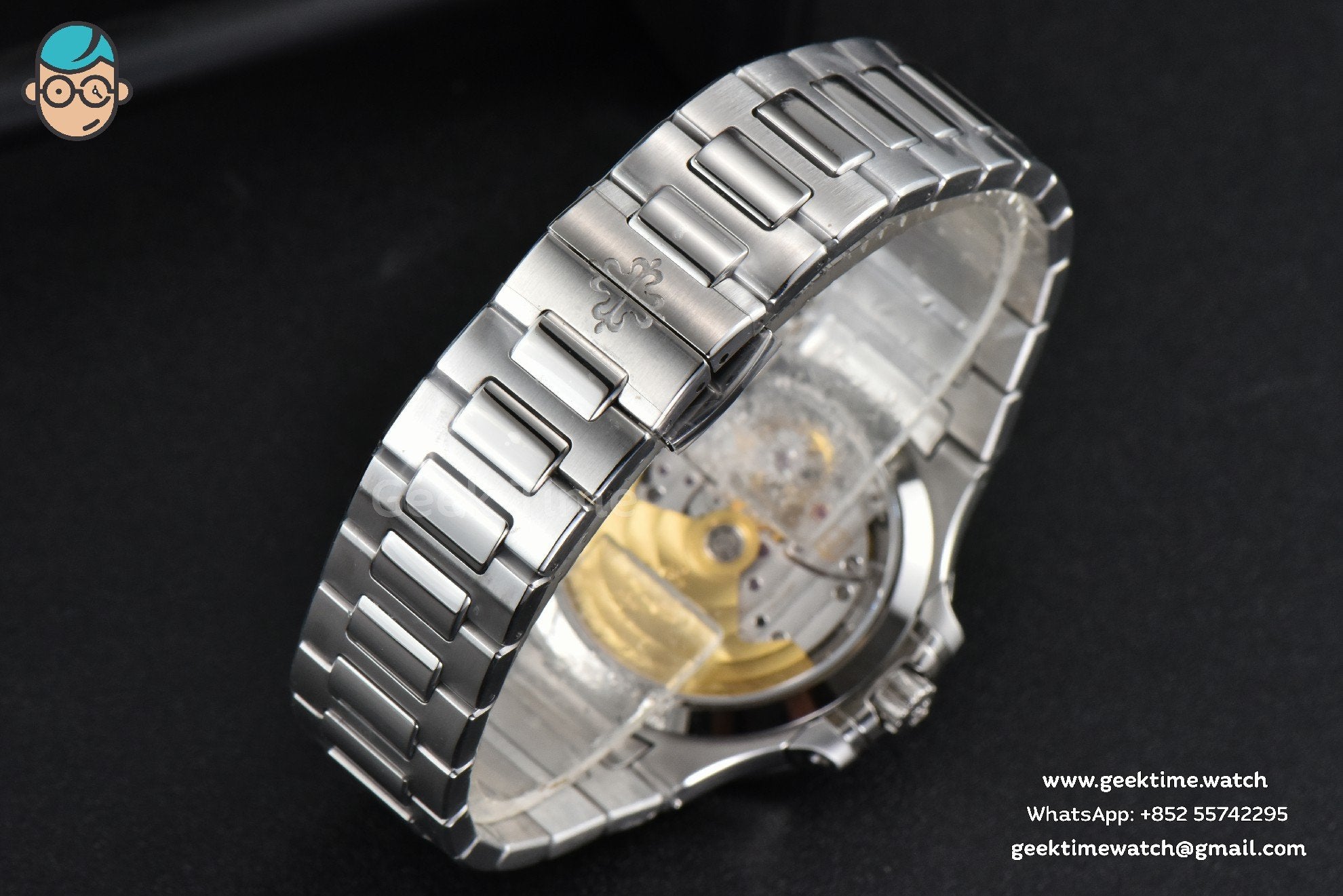 Nautilus 7118 Ladies 3KF 35mm Diamond Gray Dial SS Bracelet 324CS - Image 25
