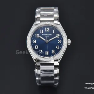 Twenty-4 7300 36mm PPF blaues Zifferblatt mit Diamanten SS-Armband 324CS