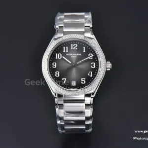 Twenty-4 7300 36mm PPF graues Zifferblatt mit Diamanten SS-Armband 324CS