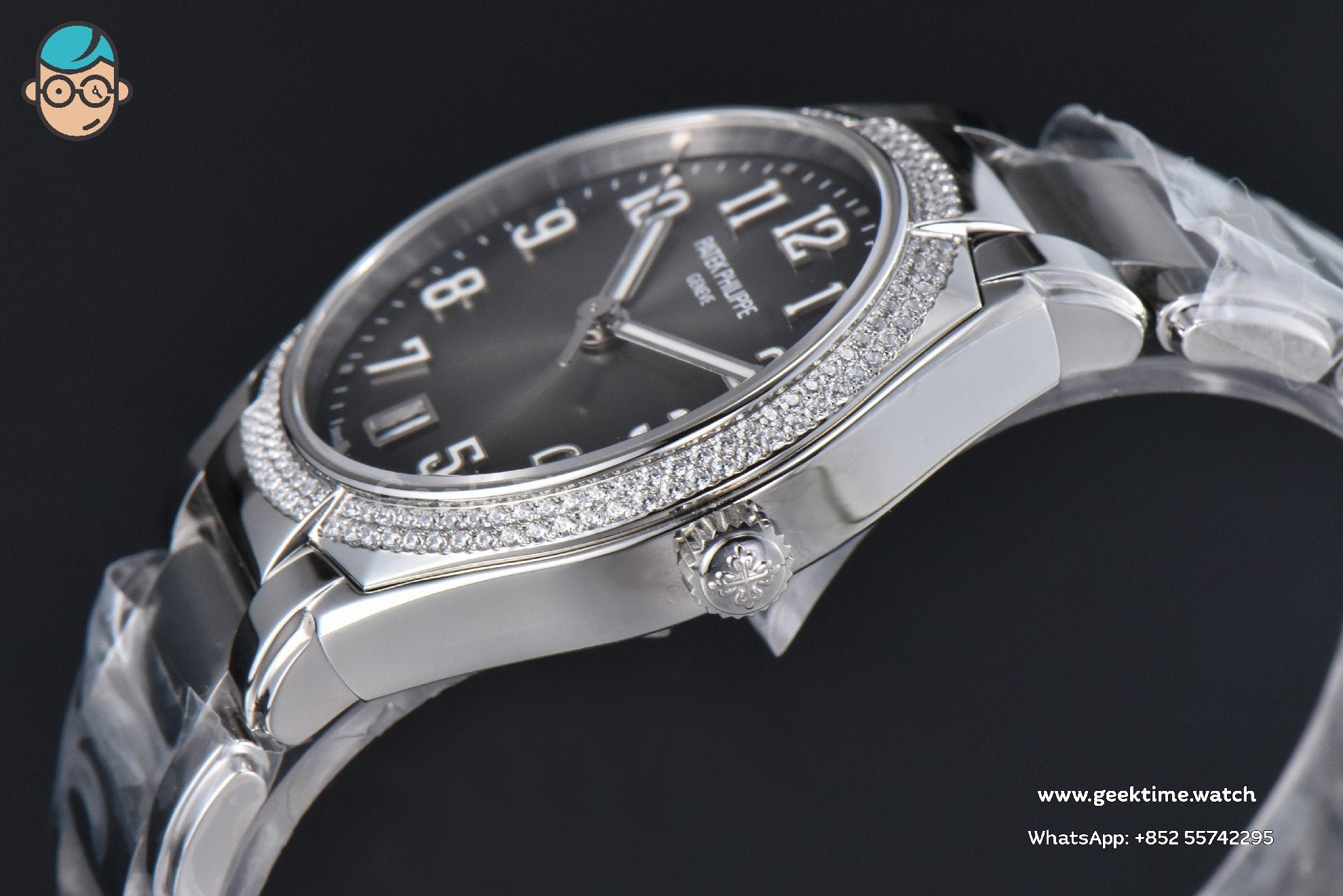 Twenty-4 7300 36mm PPF Diamond Gray Dial SS Bracelet 324CS - Image 8