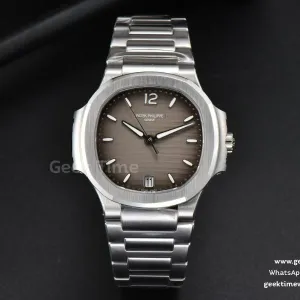 Nautilus 7118 Ladies 3KF 35mm graues Zifferblatt SS-Armband A324