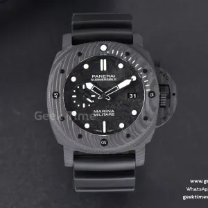 PAM979 Carbotech Submersible VSF 47mm schwarzes Zifferblatt Kautschukarmband Asia XXXIV