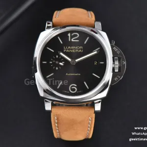 PAM904 Luminor Due VSF 42mm graues Zifferblatt Lederarmband Asia XXXIV