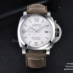 PAM1314 44mm VSF cadran blanc sur bracelet Asso gris P.9010 Clone
