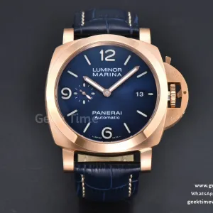 PAM1112 TTF RG 44 Blue Dial Blue Leather Strap P9010