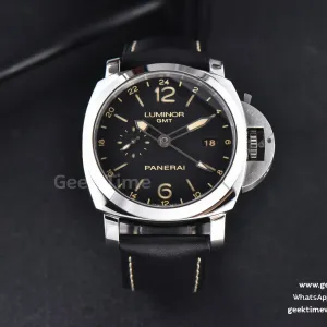 PAM531 “Q” Luminor GMT VSF 44mm schwarzes Zifferblatt Lederarmband P9003