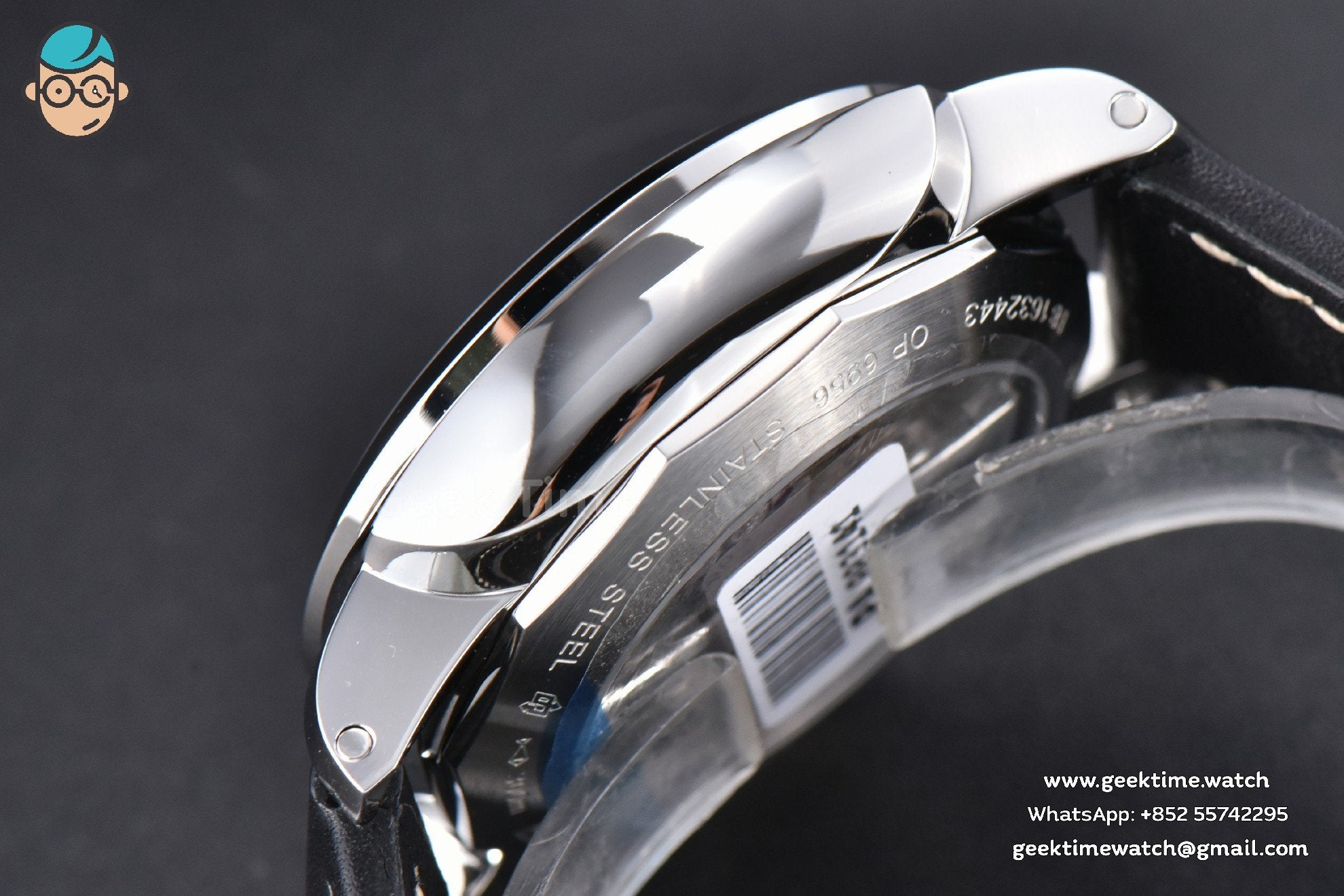 PAM531 “Q” Luminor GMT VSF 44mm Black Dial Leather Strap P9003 - Image 11