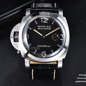 PAM796 44mm VSF schwarzes Zifferblatt Leder-/Kautschukarmband P9001