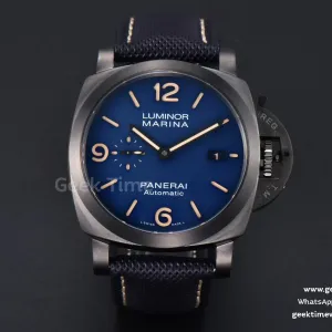 PAM1021 TTF 44mm Blue Dial Blue Nato Strap P9010