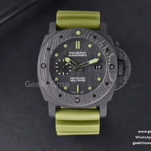 PAM961 Carbotech Submersible VSF 47mm schwarzes Zifferblatt Kautschukarmband Asia XXXIV
