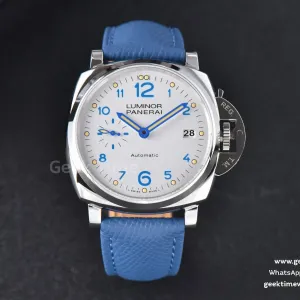 PAM906 Luminor Due VSF 42mm elfenbeinfarbenes Zifferblatt Lederarmband Asia XXXIV