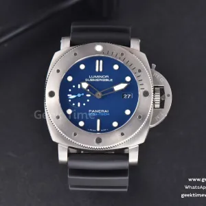 PAM692 Luminor Submersible 1950 BMG Tech VSF 47mm blaues Zifferblatt Kautschukarmband P9010
