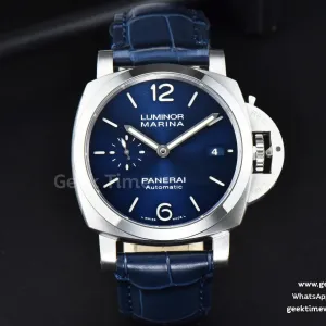 PAM1393 42mm VSF cadran bleu bracelet cuir bleu P9010