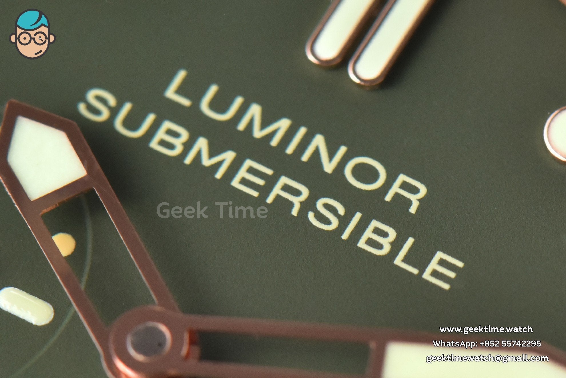 PAM382 Bronzo Submersible VSF 47mm Green Dial Leather Strap P9000 - Image 3
