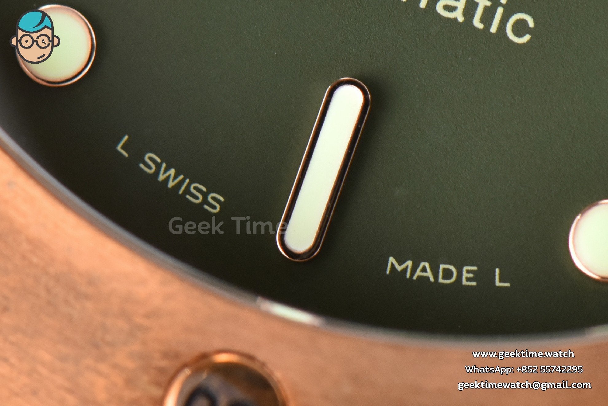 PAM382 Bronzo Submersible VSF 47mm Green Dial Leather Strap P9000 - Image 6