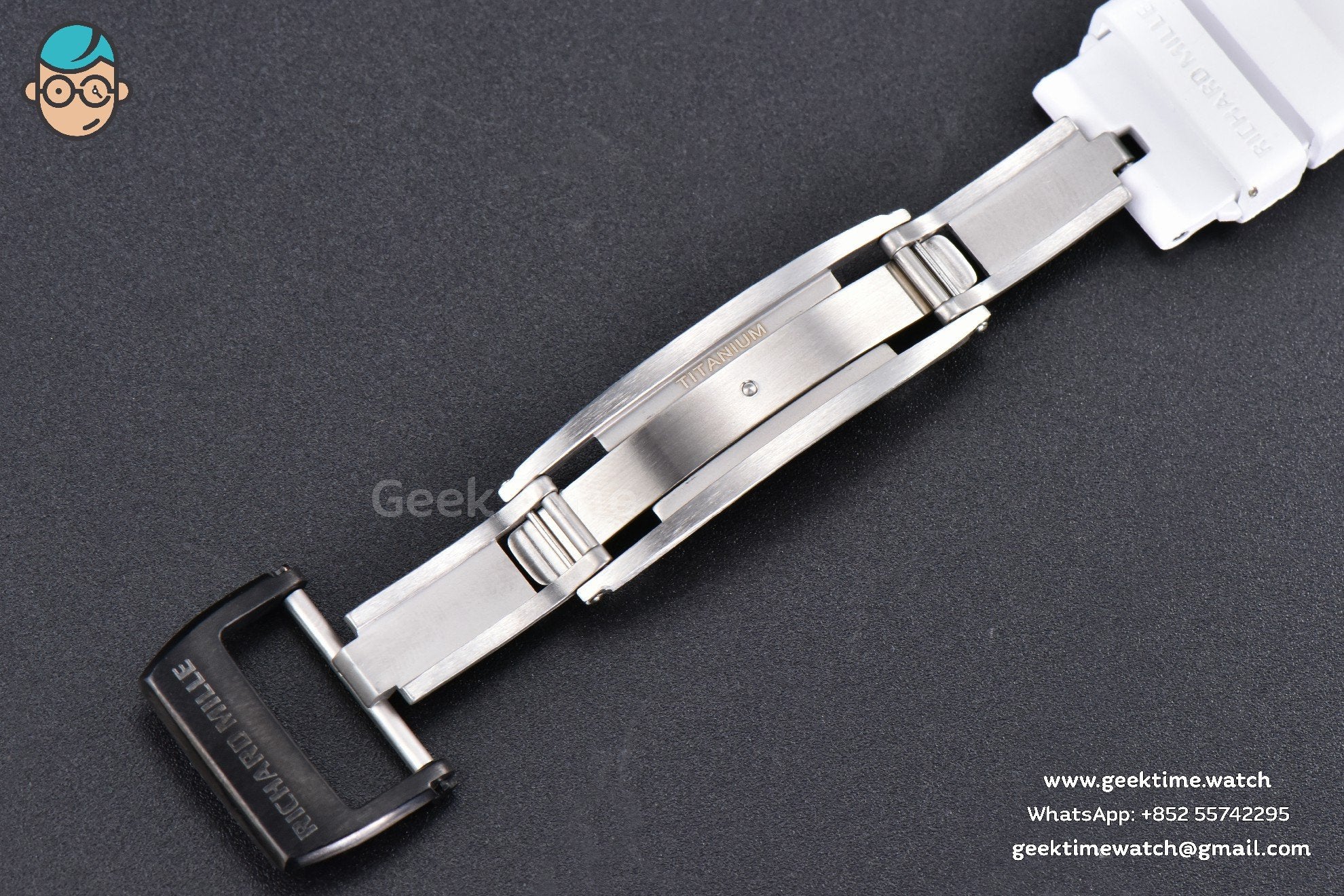 RM035-02 42mm White Forged Carbon T+F Skeleton Dial Red Crown White Rubber Strap RMUL2 - Image 17