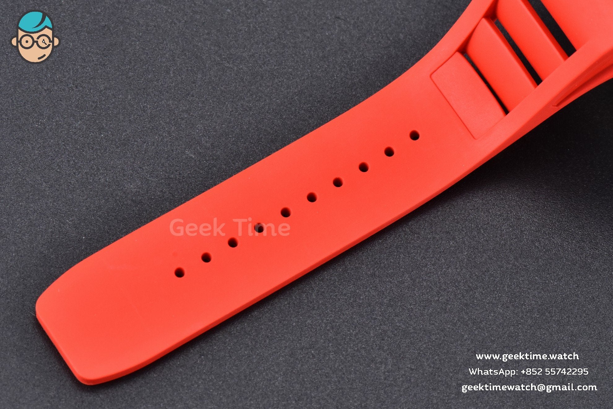 RM055 Real NTPT 42.7mm BBRF Red Skeleton Dial Red Rubber Strap RMUL2 - Image 24