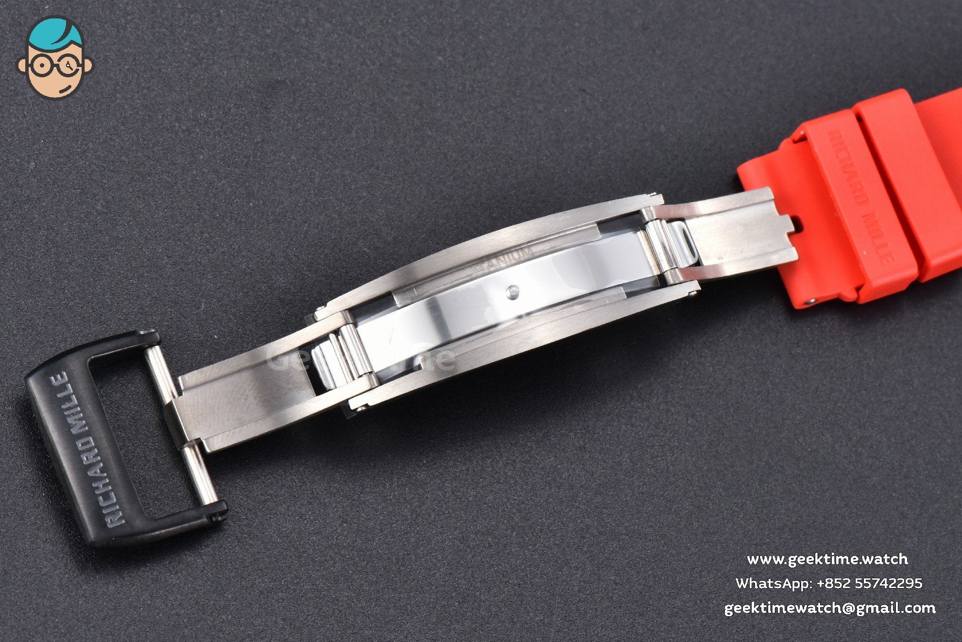 RM055 Real NTPT 42.7mm BBRF Red Skeleton Dial Red Rubber Strap RMUL2 - Image 27