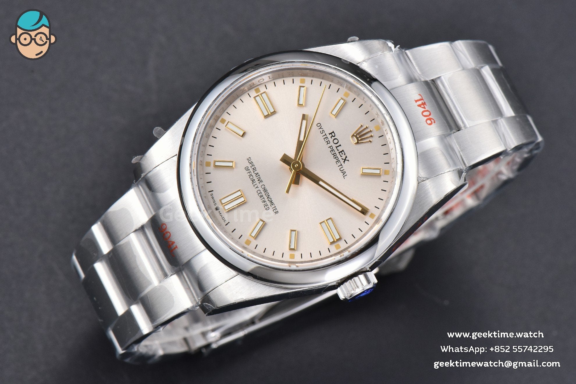 Oyster Perpetual 126000 36mm 904L GMF quadrante argento bracciale SS VR3230 - Image 3