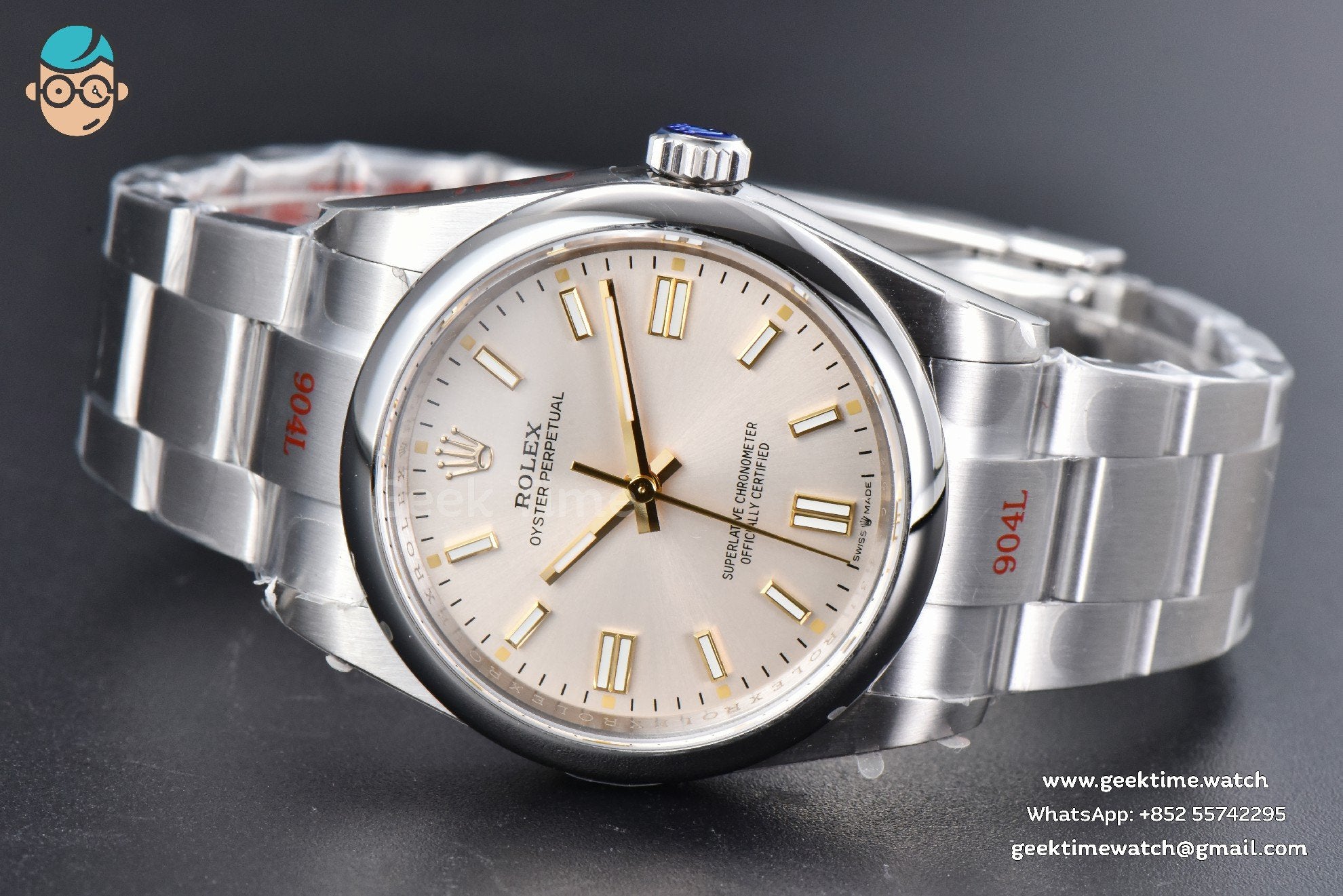 Oyster Perpetual 126000 36mm 904L GMF quadrante argento bracciale SS VR3230 - Image 13
