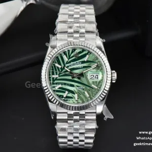 DateJust 36mm BPF esfera verde Palm brazalete Jubilee A2824