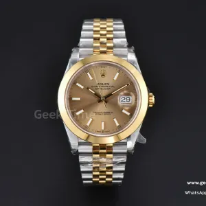 DateJust 41mm 126303 VSF YG/SS quadrante YG lunetta liscia bracciale Jubilee VS3235