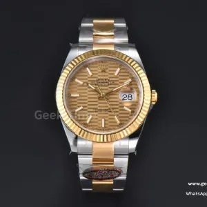 DateJust 41mm 126333 Clean CF YG/SS YG Motif Dial Oyster Bracelet VR3235