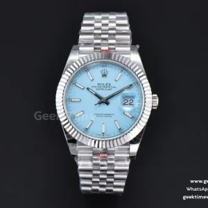 DateJust 41mm GMF quadrante Tiffany bracciale SS VR3235 Tungsten Heavier Version