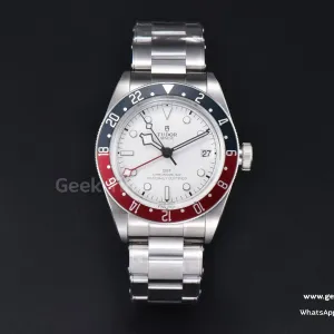 Black Bay GMT Pepsi Blue/Red 41mm ZF weißes Zifferblatt SS-Armband A2836