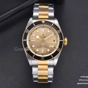 Heritage Black Bay S&G 41mm ZF quadrante YG bracciale YG/SS A2824