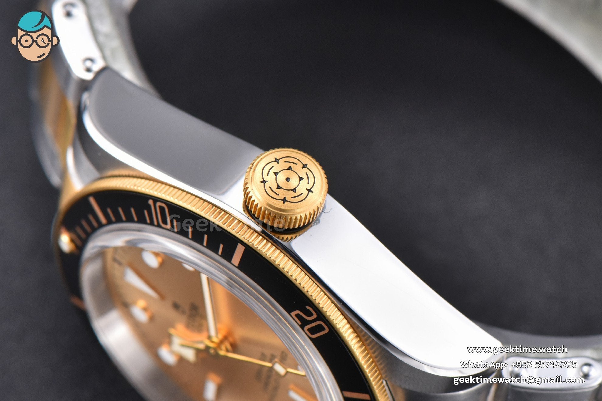 Heritage Black Bay S&G 41mm ZF esfera YG brazalete YG/SS A2824 - Image 11