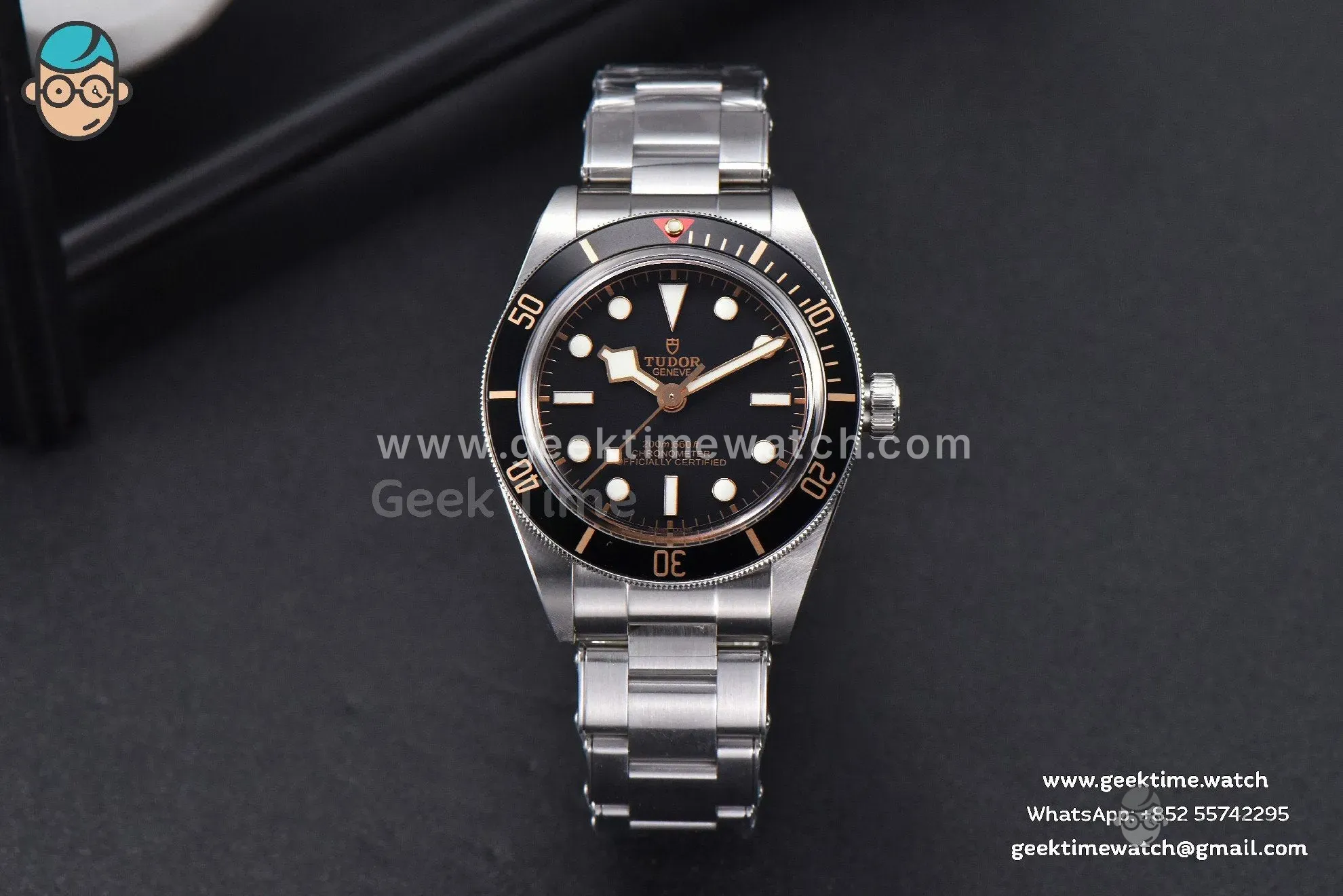Black Bay Fifty Eight 39mm ZF esfera negra brazalete SS A2824