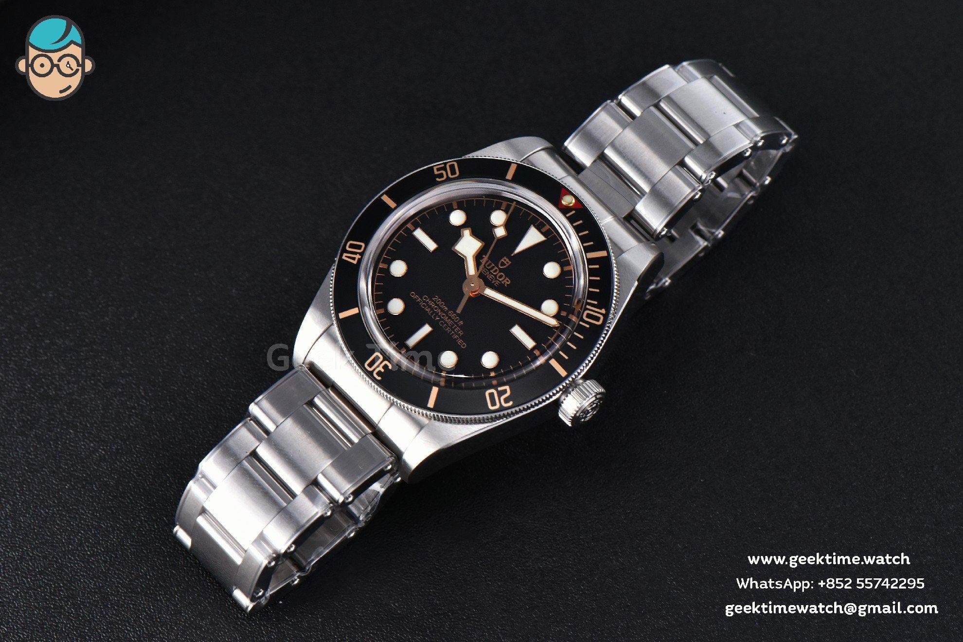 Black Bay Fifty Eight 39mm ZF esfera negra brazalete SS A2824 - Image 12