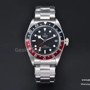 Black Bay GMT Pepsi Blue/Red 41mm ZF schwarzes Zifferblatt SS-Armband A2836