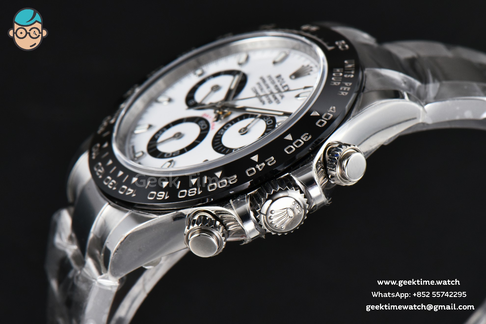 Daytona 116500 Panda 40mm NOOB V5 904L White Dial SS Bracelet A4130 - Image 8