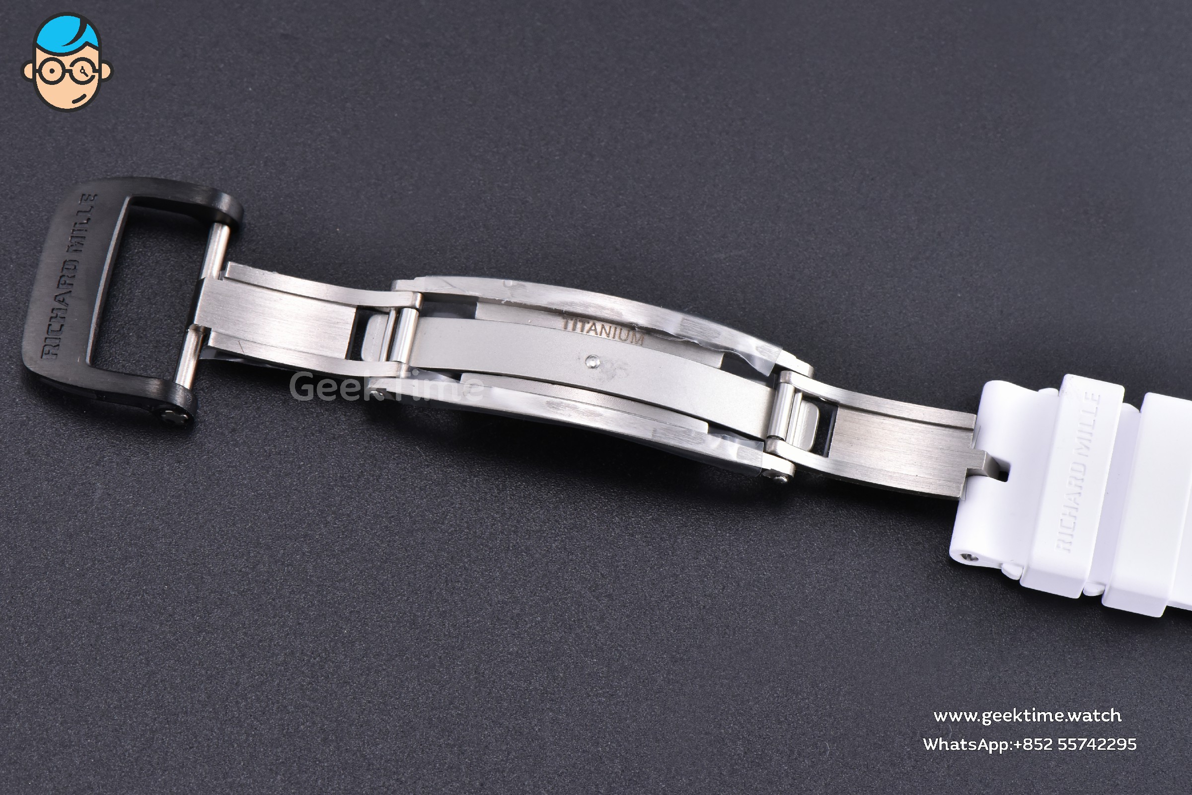 RM035-02 Real NTPT ZF Black Skeleton Red Marker Dial White Crown White Rubber Strap RMAL1 Clone - Image 10