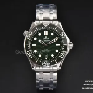 Seamaster Diver 300M 42mm VSF Green Dial Metal Bracelet And Rubber Strap Clone VS8800 V4
