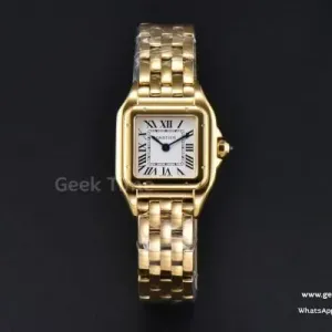 Panthère 22mm AF YG quadrante bianco bracciale YG Ronda Quartz